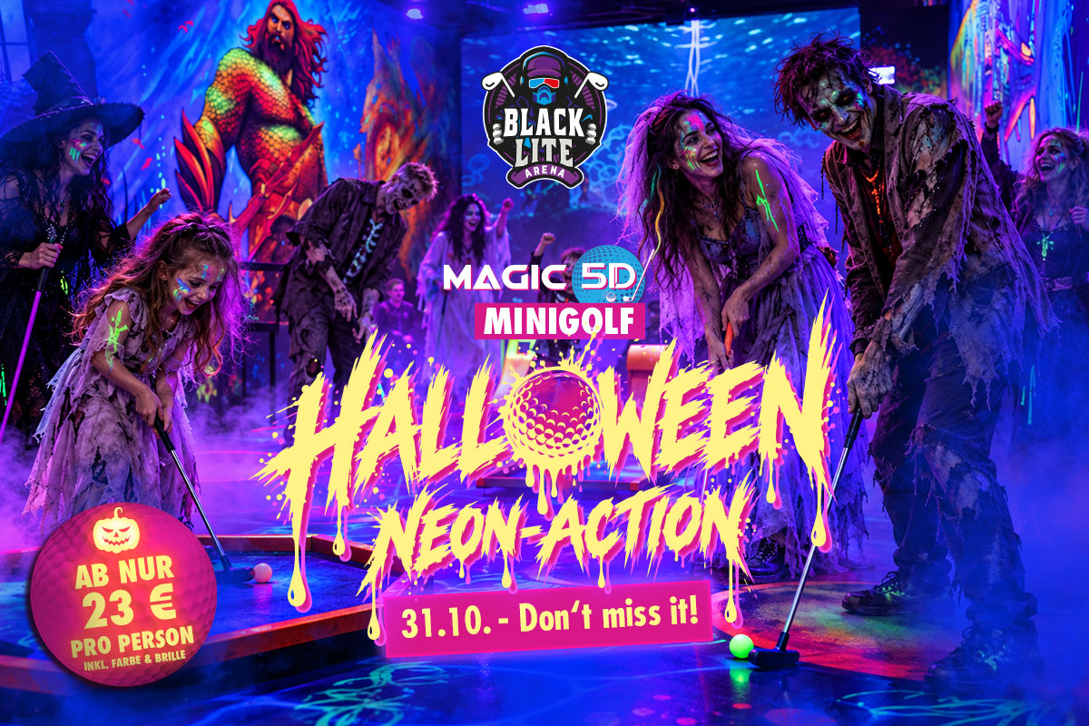 Blacklite Arena Wien |Halloween Neon-Action